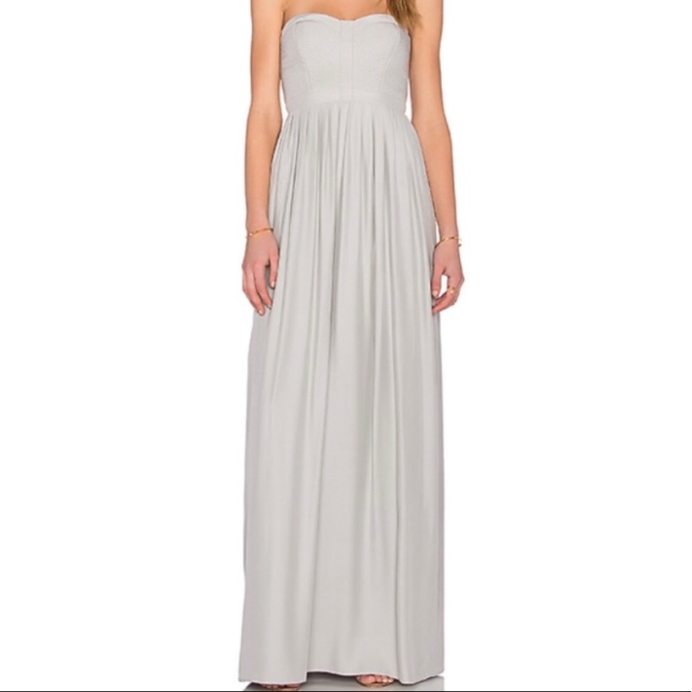 Parker Black Bayou Strapless Silk Gown